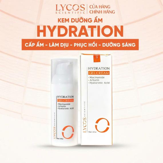 Kem Dưỡng Ẩm LYCOS Hydration Cấp Ẩm, Làm Dịu & Dưỡng Sáng Da 50ml